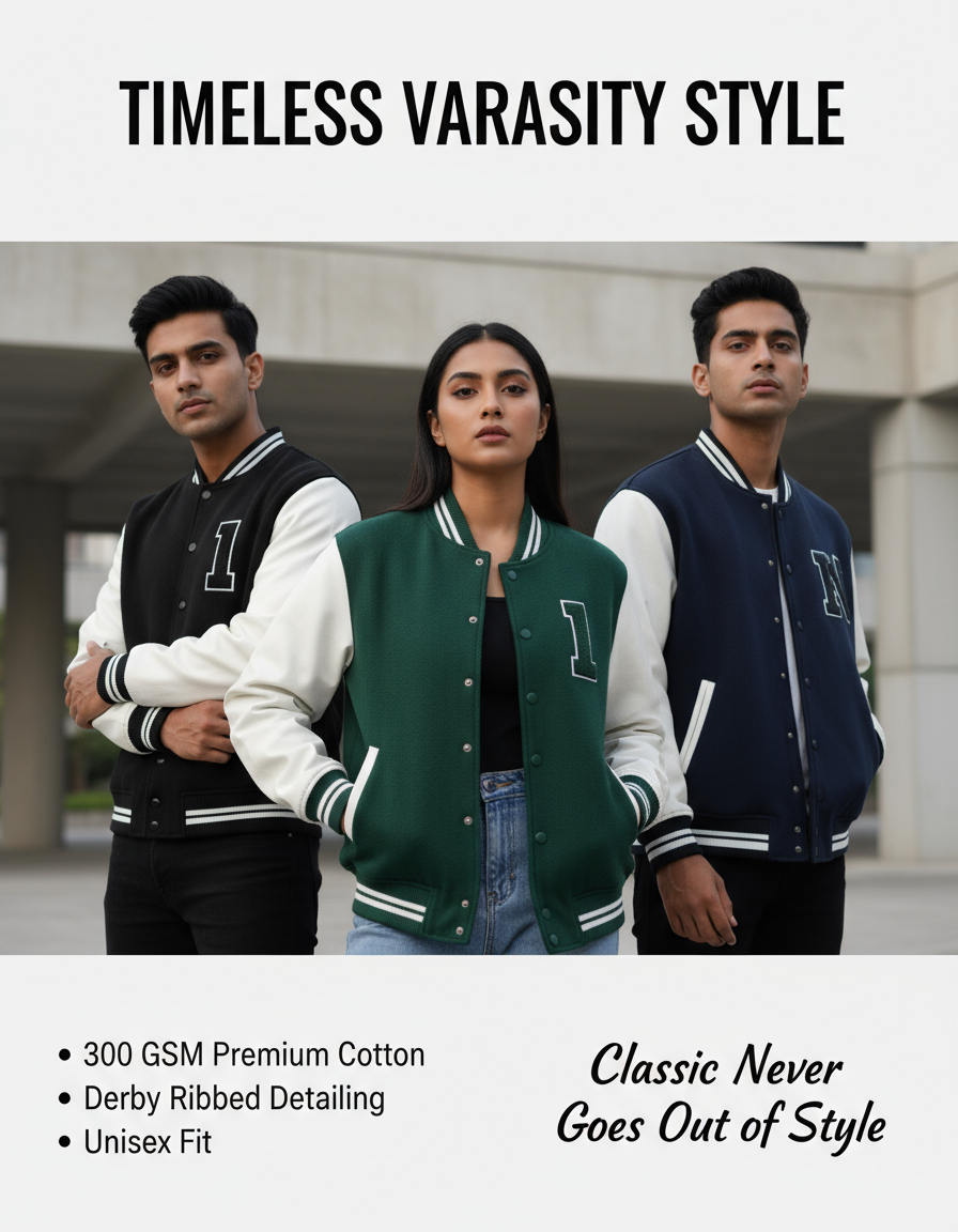 Varsity Jacket Advertisement Banner