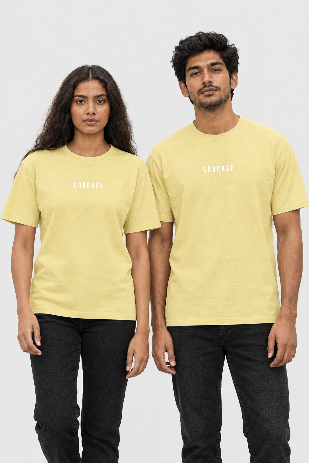 Unisex Classic Rundhals T-Shirt – COURAGE