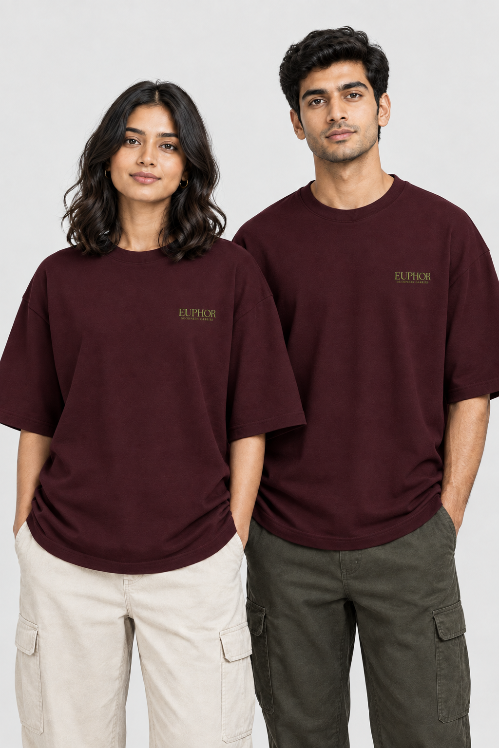 Unisex Frottee Oversized T-Shirt – Stickerei: Signature