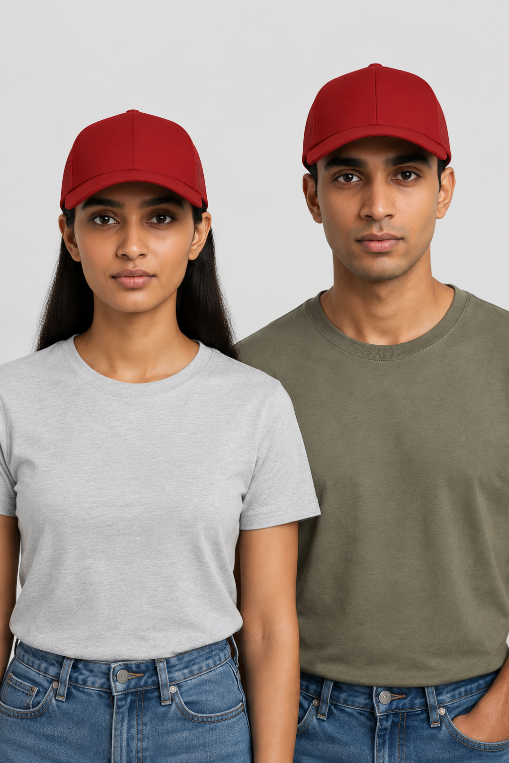 Adjustable Snapback Trucker Cap – Mesh Back & Curved Brim