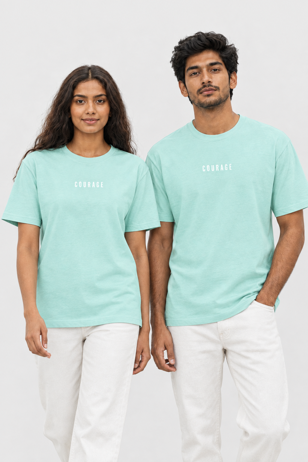 Unisex Classic Rundhals T-Shirt – COURAGE