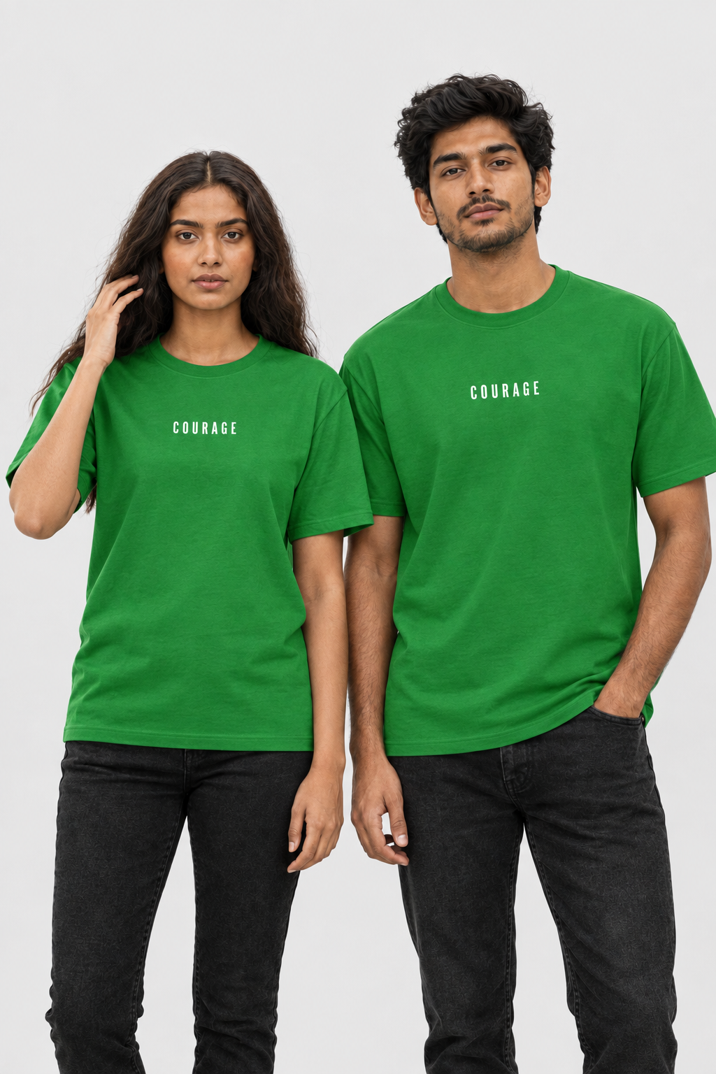 Unisex Classic Rundhals T-Shirt – COURAGE