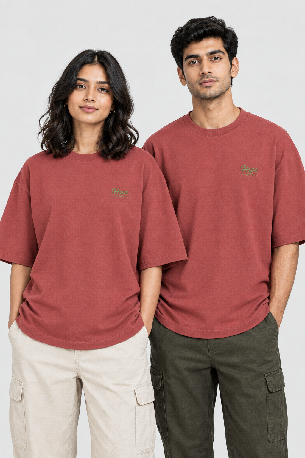 Unisex Oversized Classic T-Shirt – Stickerei: Hope
