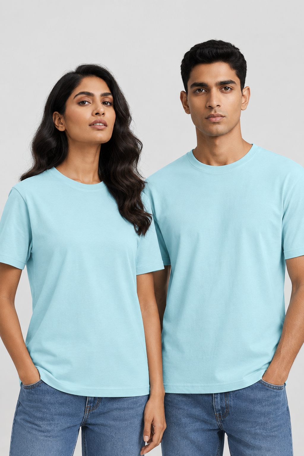 Unisex Klassisches Rundhals-T-Shirt - Unifarben