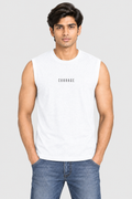COURAGE Men's Cotton Sleeveless T-Shirt – Regular Fit, 180 GSM