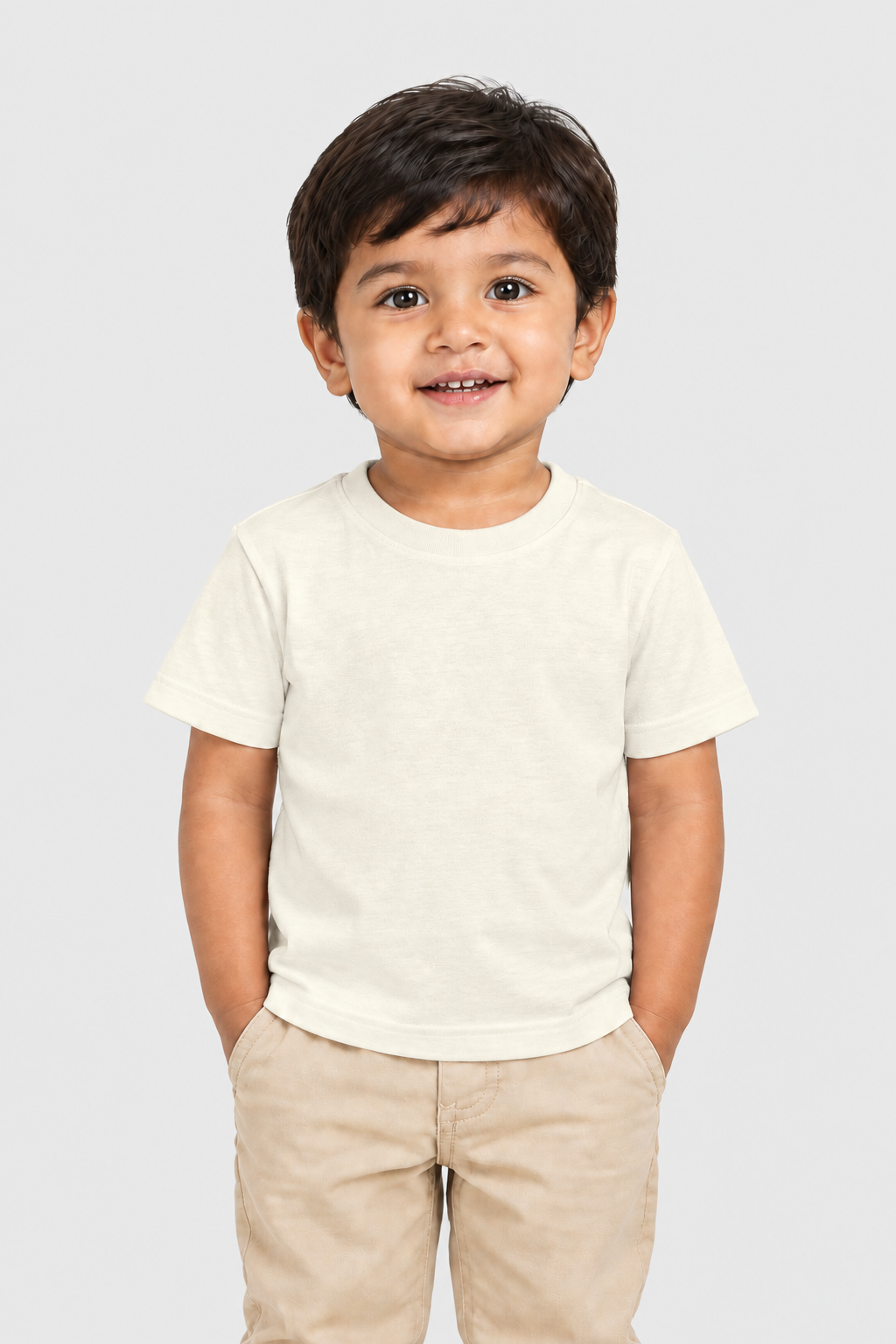 Boy's Crew Neck T-Shirt (0–47 Months) - Personalized