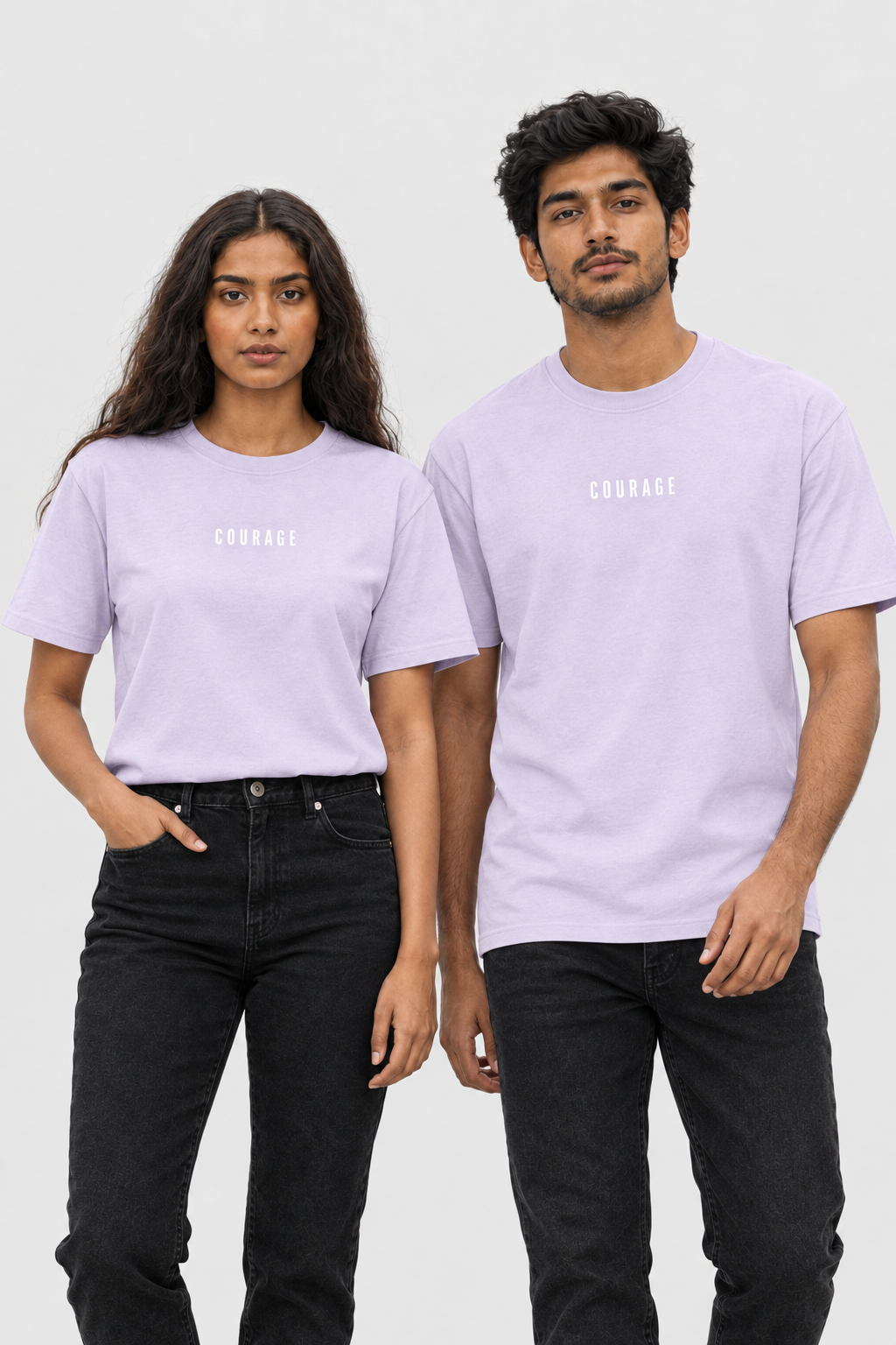 Unisex Classic Rundhals T-Shirt – COURAGE
