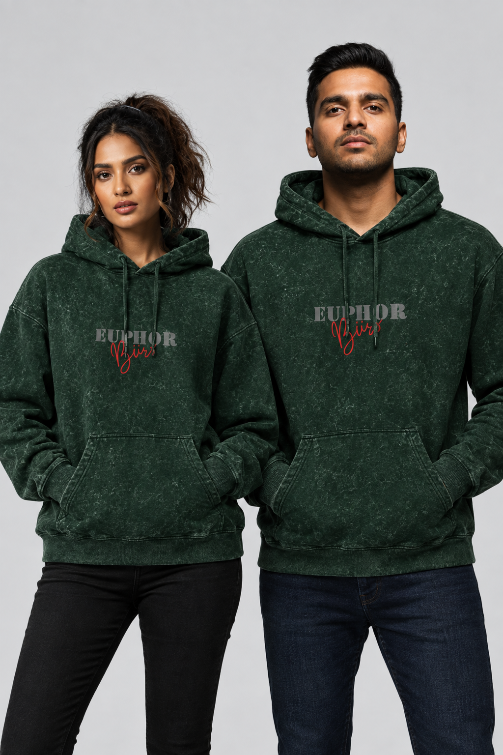 Unisex Acid Washed Hoodie – Euphor Bliss