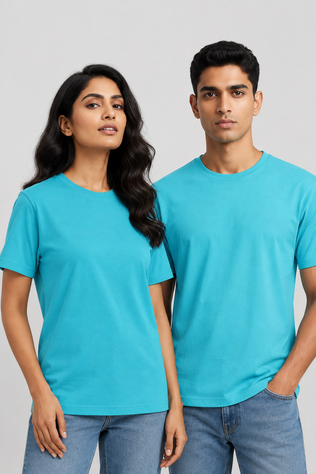 Unisex Klassisches Rundhals-T-Shirt - Unifarben