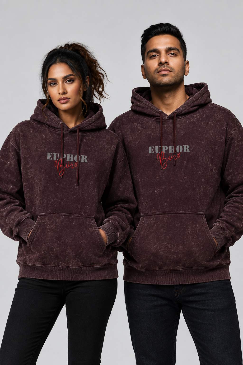 Unisex Acid Washed Hoodie – Euphor Bliss