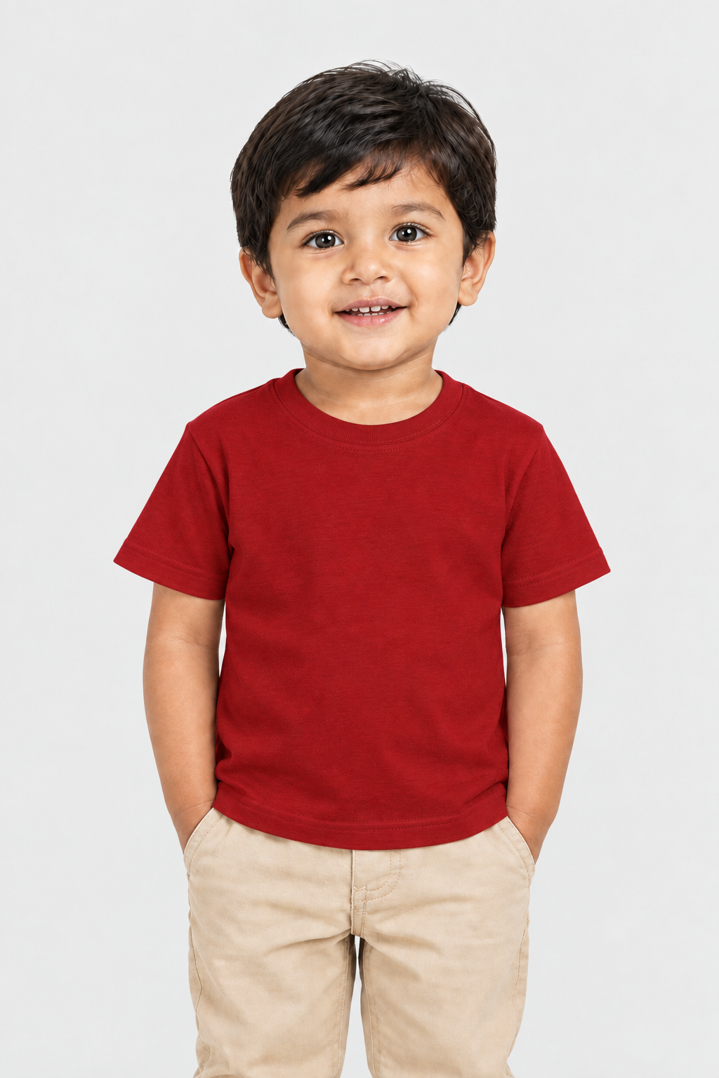Boy's Crew Neck T-Shirt (0–47 Months) - Personalized