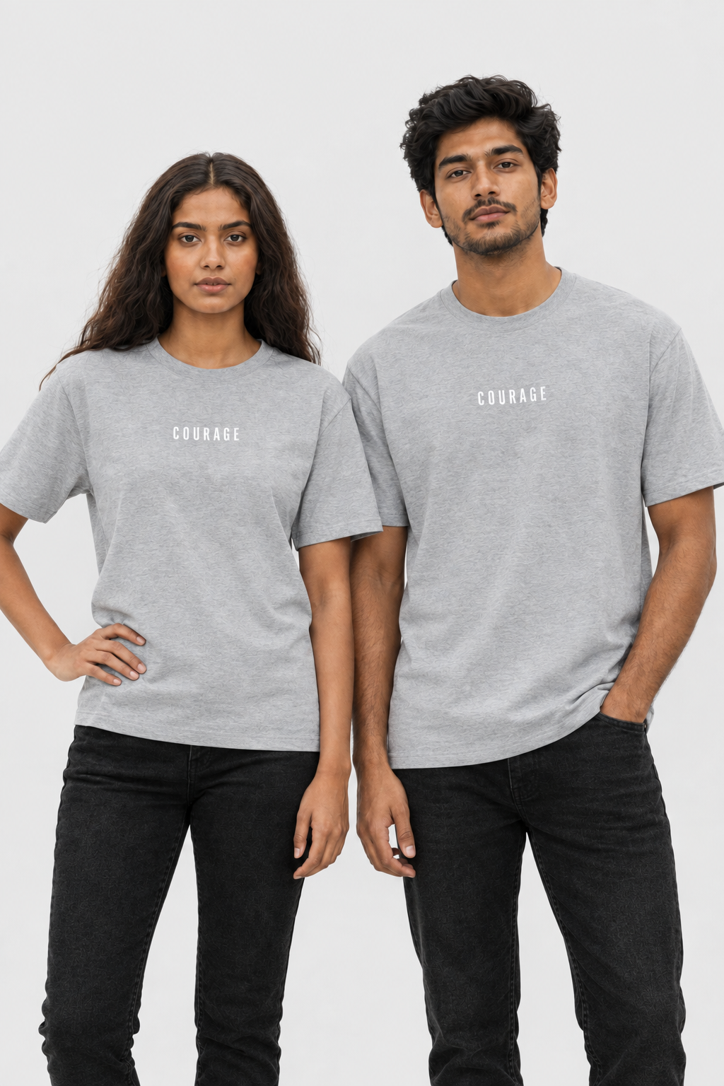 Unisex Classic Rundhals T-Shirt – COURAGE