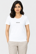 COURAGE Women's Cotton Graphic T-Shirt – Warm & Pastel Colours, 180 GSM