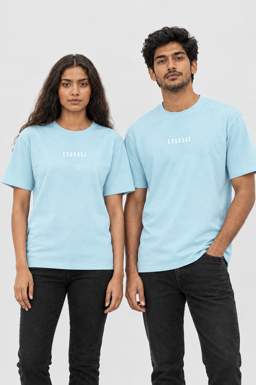 Unisex Classic Rundhals T-Shirt – COURAGE