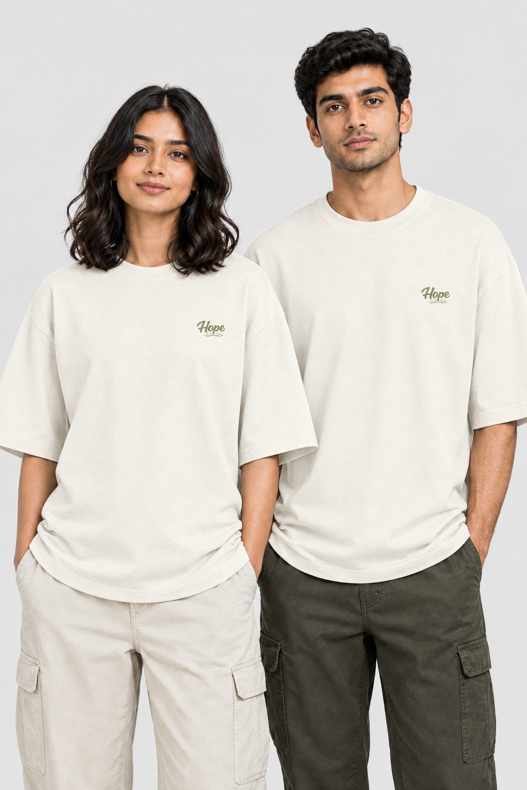 Unisex Oversized Classic T-Shirt – Stickerei: Hope