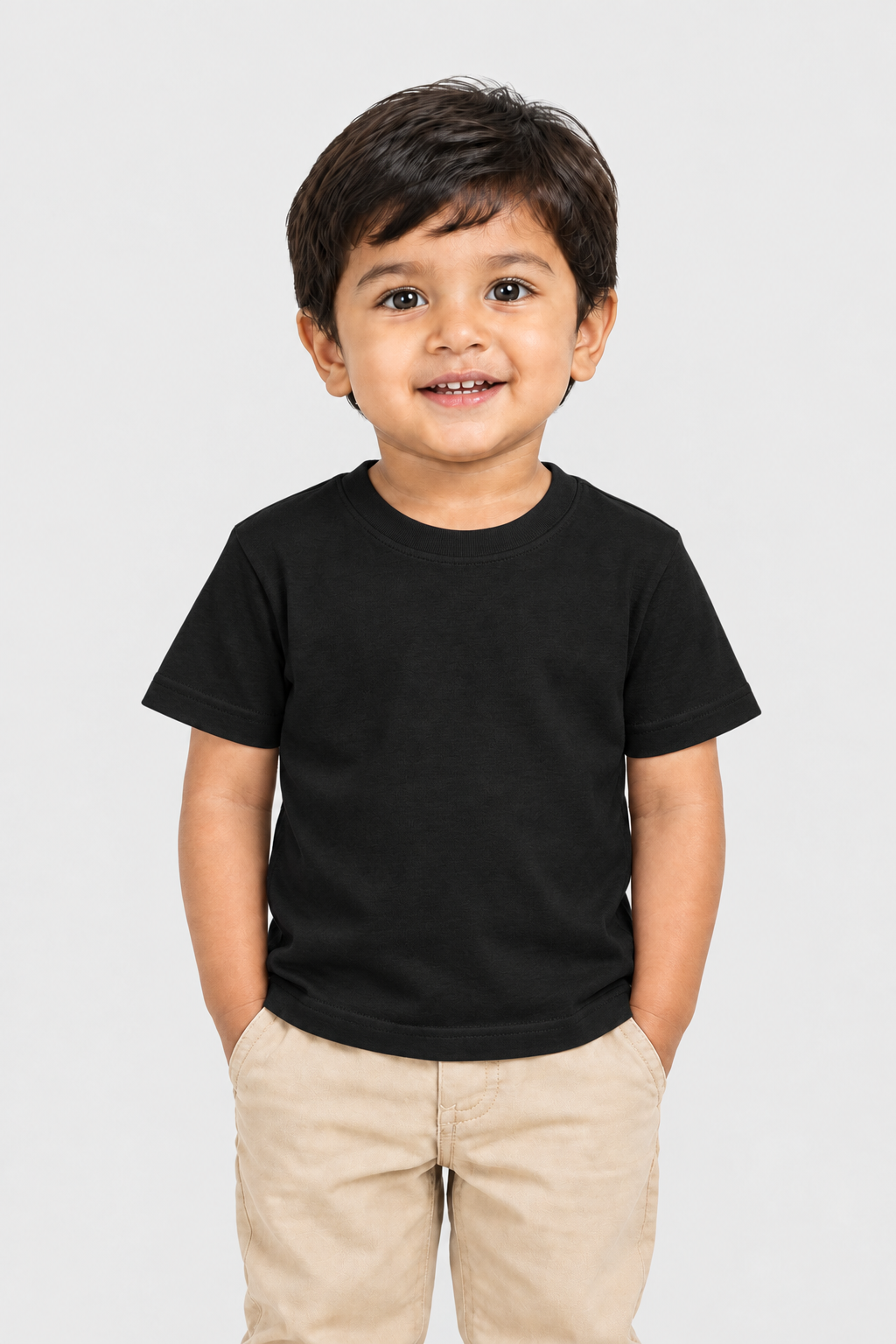 Boy's Crew Neck T-Shirt (0–47 Months) - Personalized