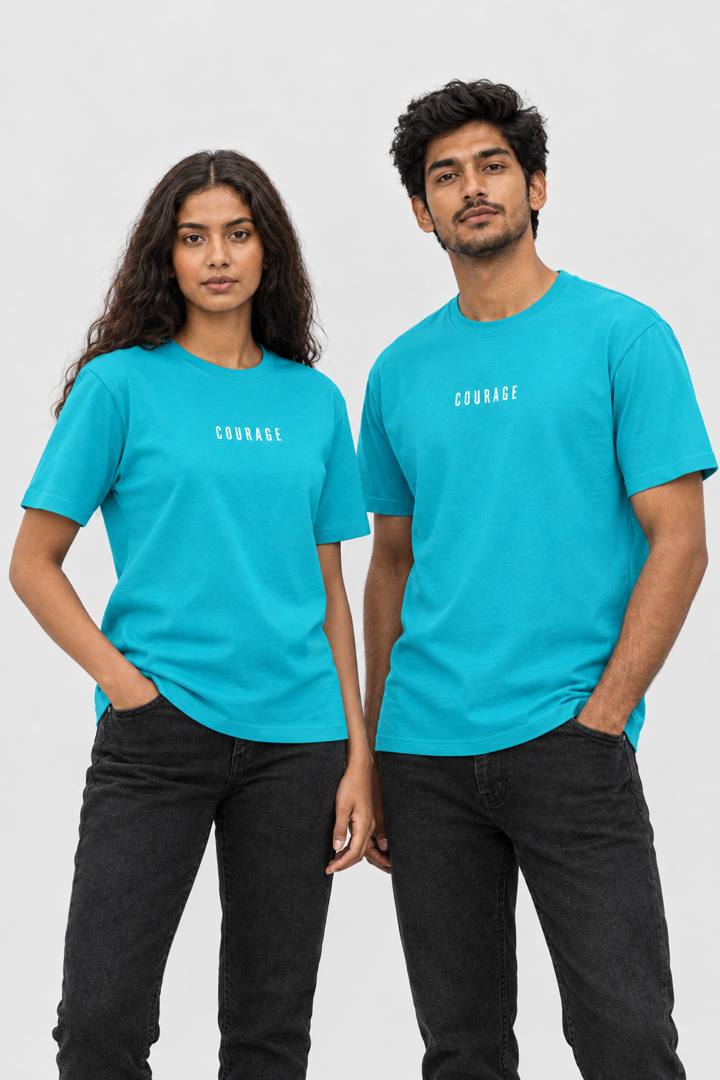 Unisex Classic Rundhals T-Shirt – COURAGE