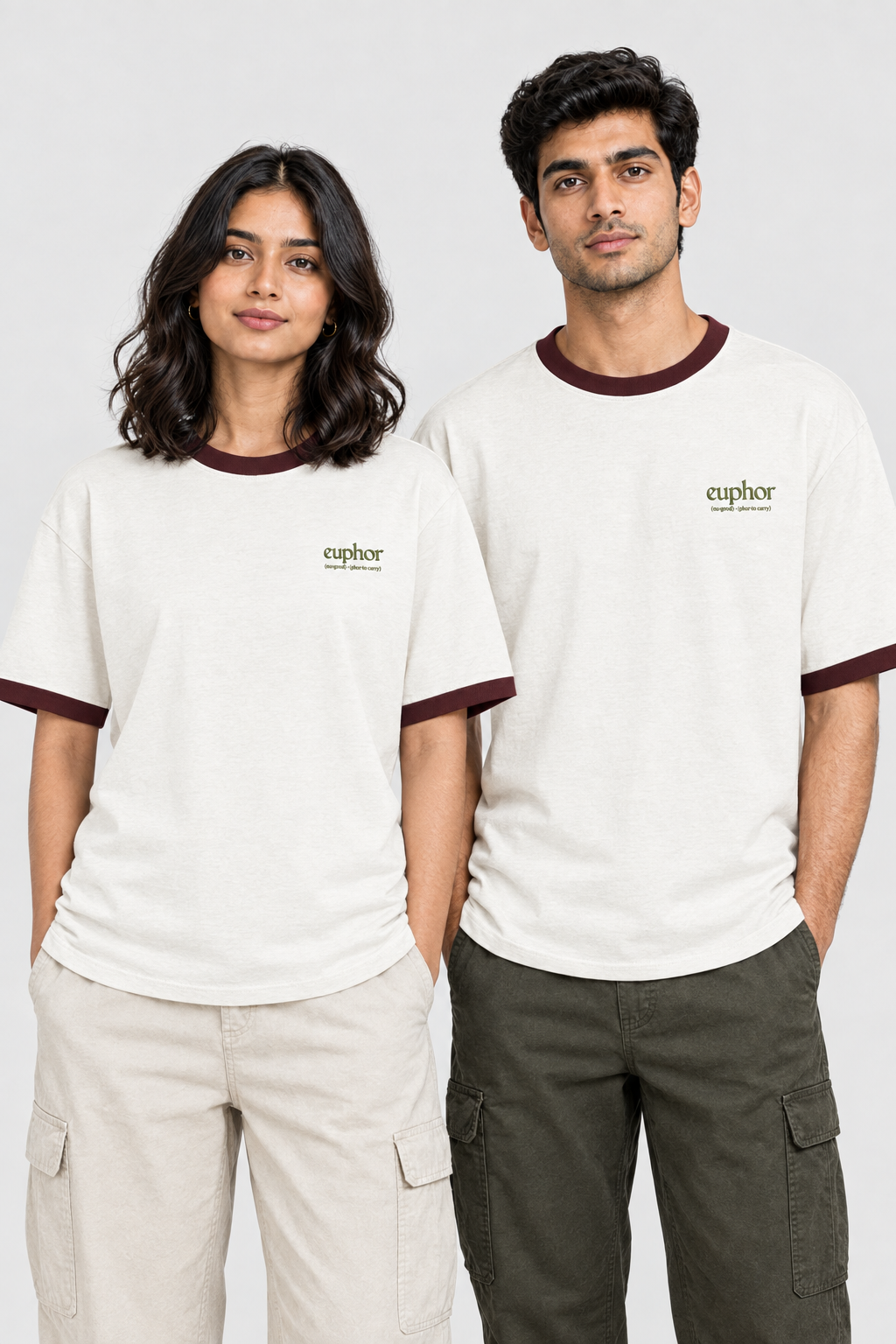 Unisex Ringer T-Shirt – Stickerei: Signatur