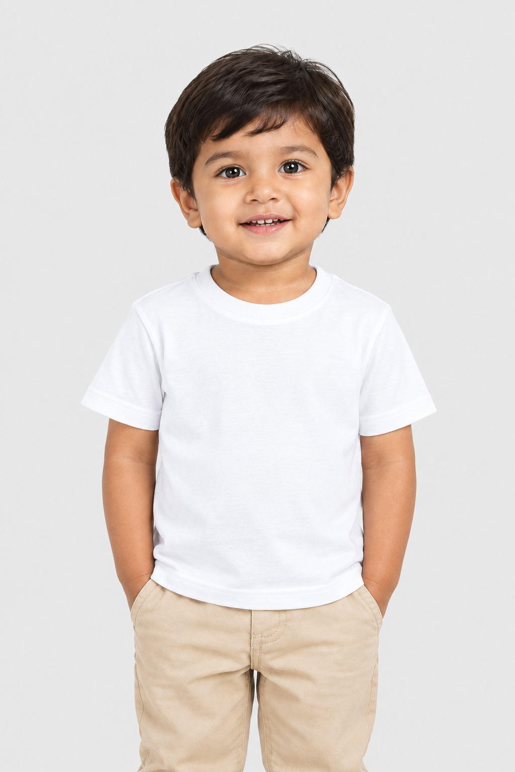 Boy's Crew Neck T-Shirt (0–47 Months) - Personalized