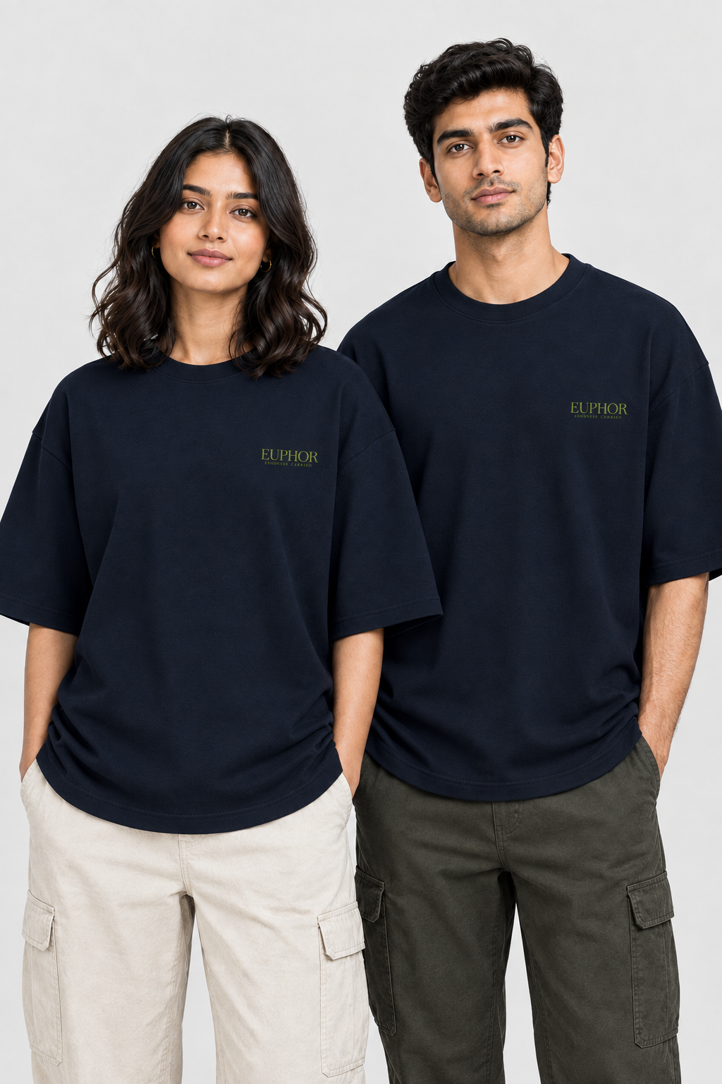 Unisex Frottee Oversized T-Shirt – Stickerei: Signature
