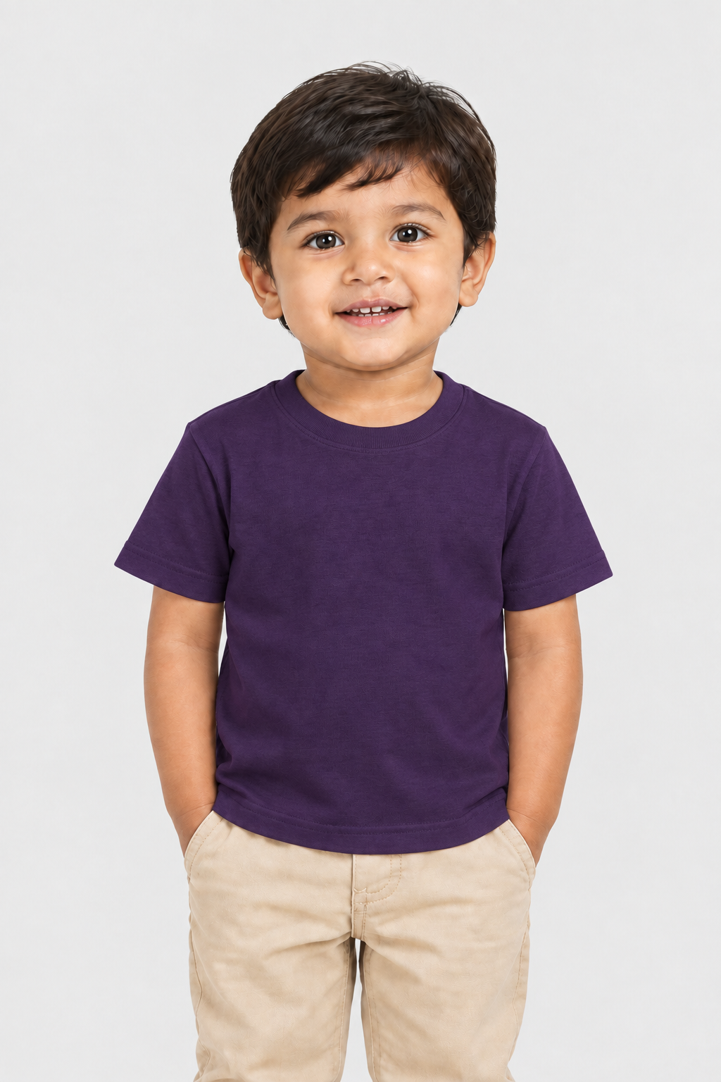 Boy's Crew Neck T-Shirt (0–47 Months) - Personalized