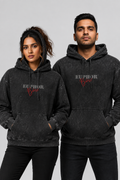 Acid Wash Oversized Cotton Hoodie – 300 GSM | Euphor Bliss