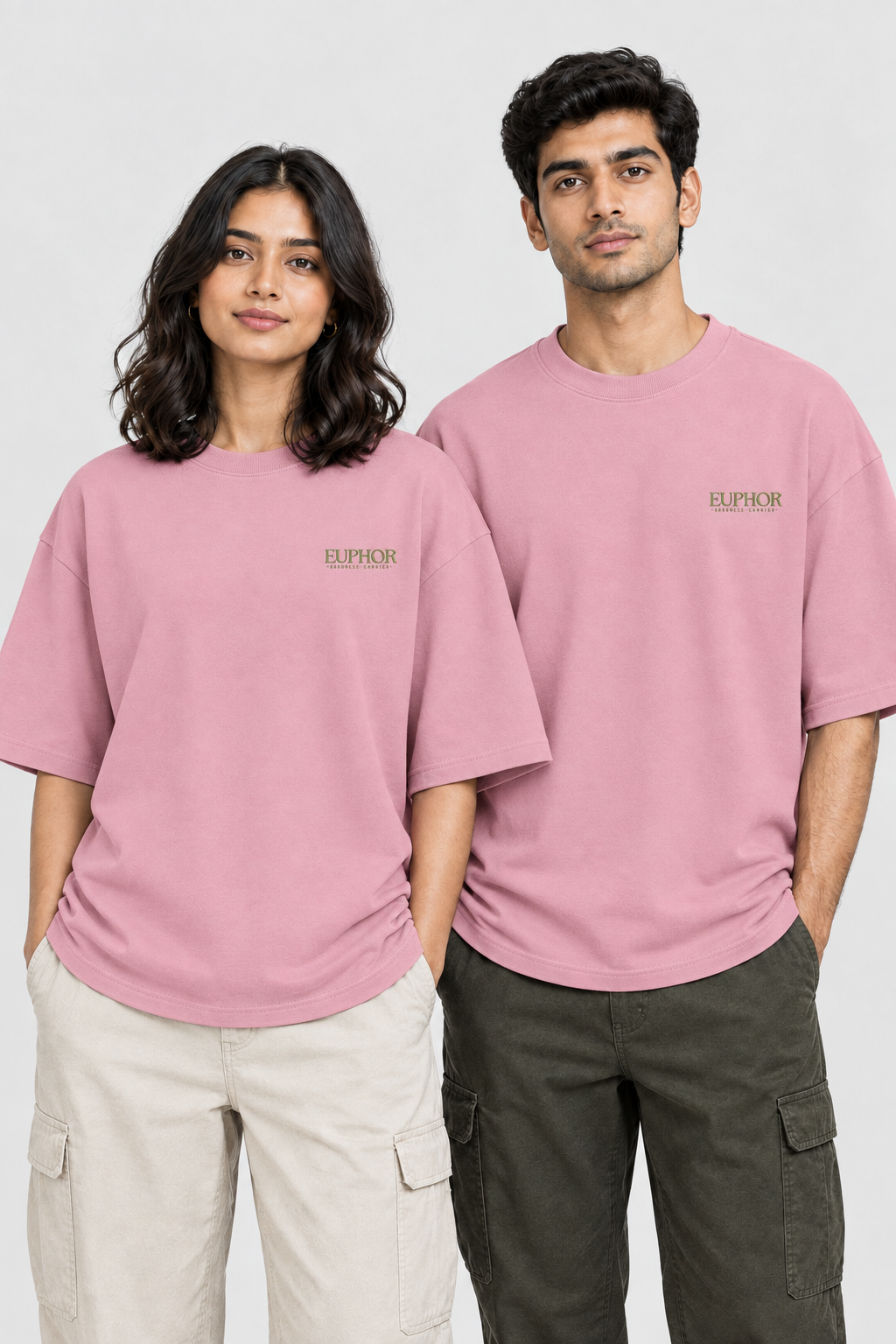 Unisex Frottee Oversized T-Shirt – Stickerei: Signature