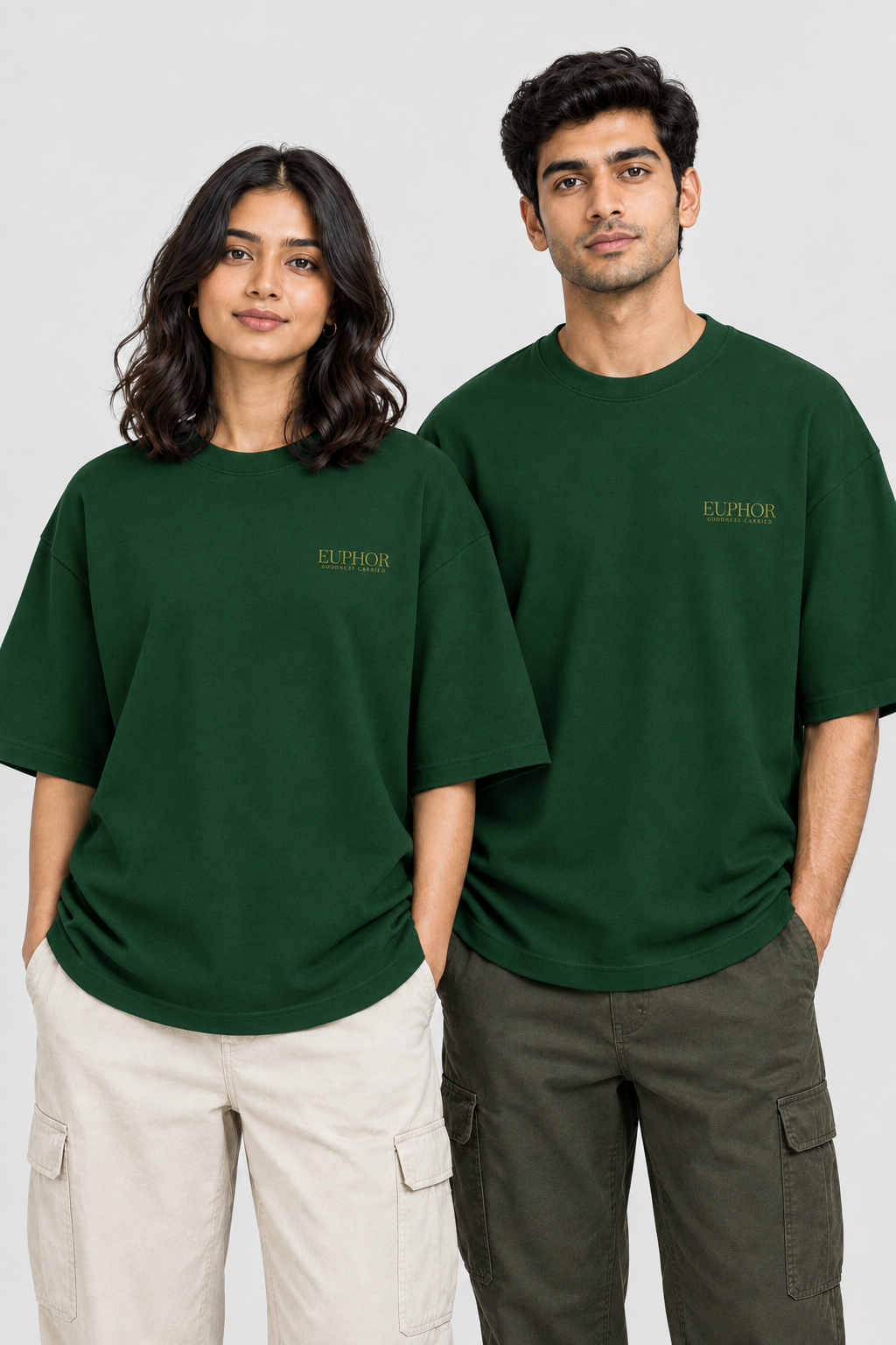 Unisex Frottee Oversized T-Shirt – Stickerei: Signature