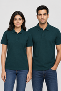 Men's Plain Cotton Polo T-Shirt – 220 GSM, Regular Fit