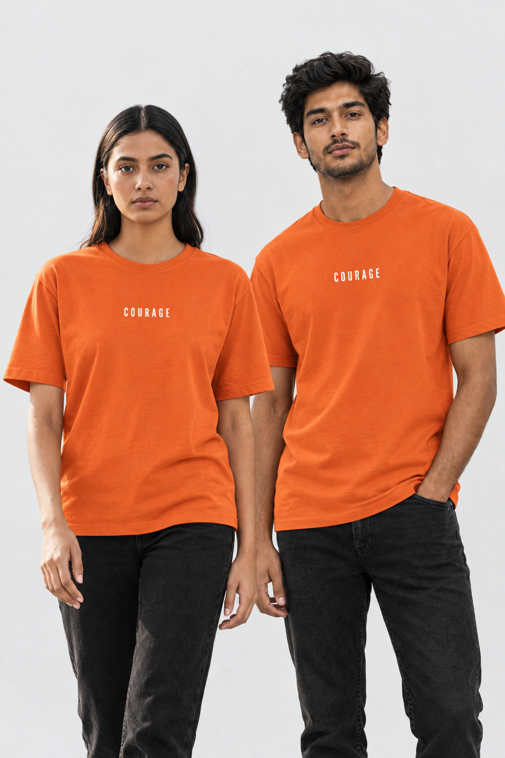 Unisex Classic Rundhals T-Shirt – COURAGE