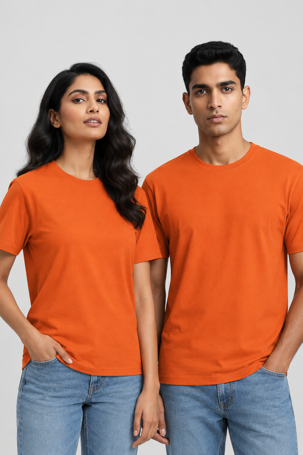 Unisex Klassisches Rundhals-T-Shirt - Unifarben