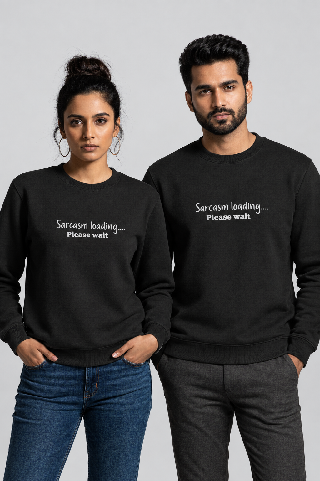 Sarcasm Cotton Fleece Sweatshirt for Men & Women – 300 GSM