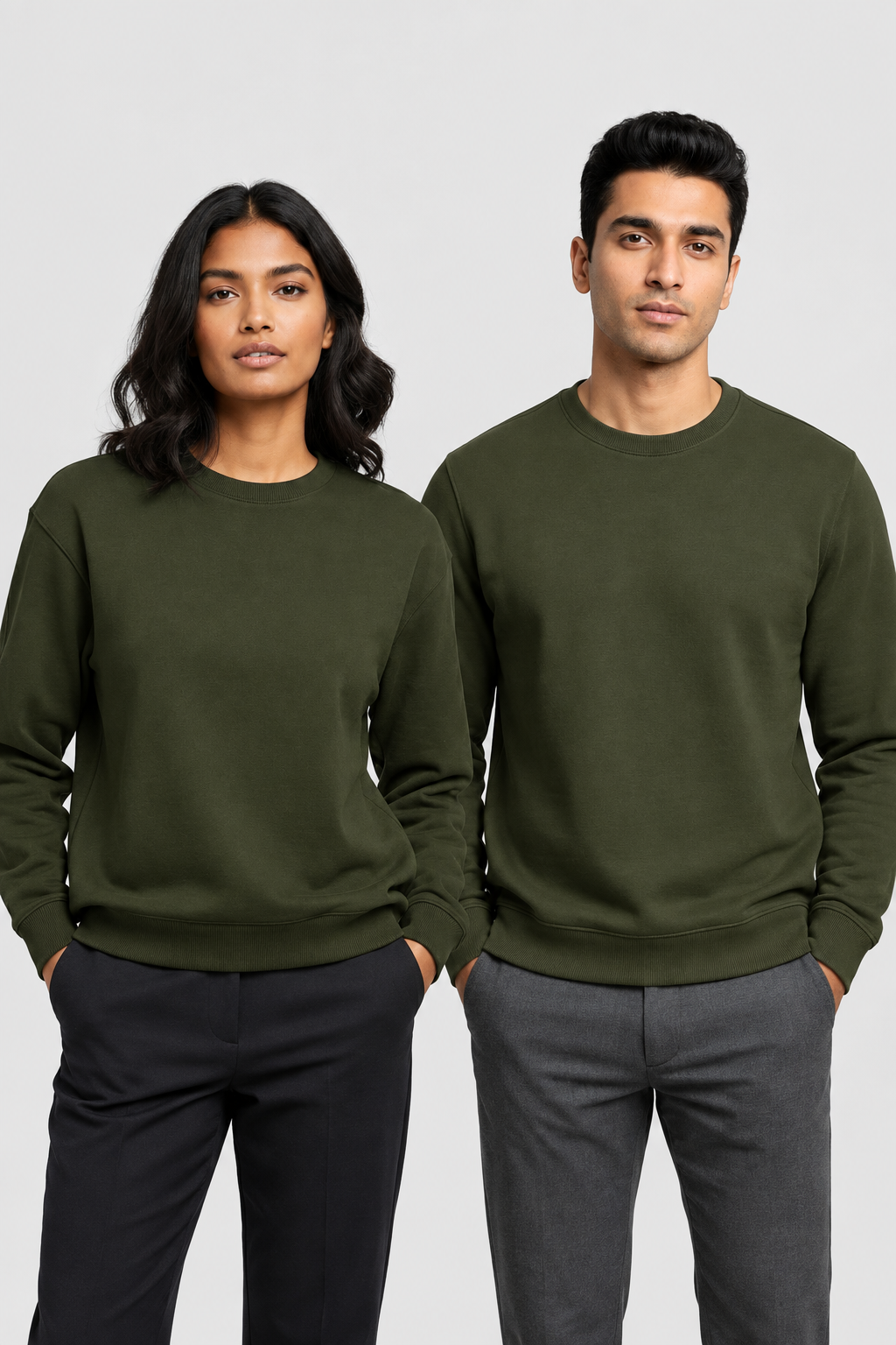 Plain Cotton Fleece Sweatshirt for Men & Women – 300 GSM