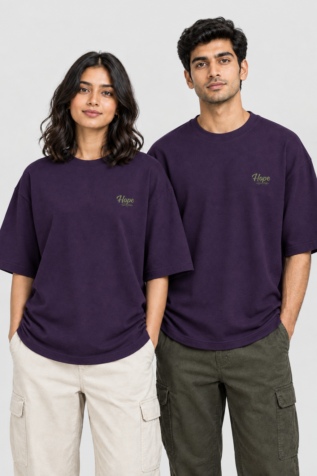 Unisex Oversized Classic T-Shirt – Stickerei: Hope