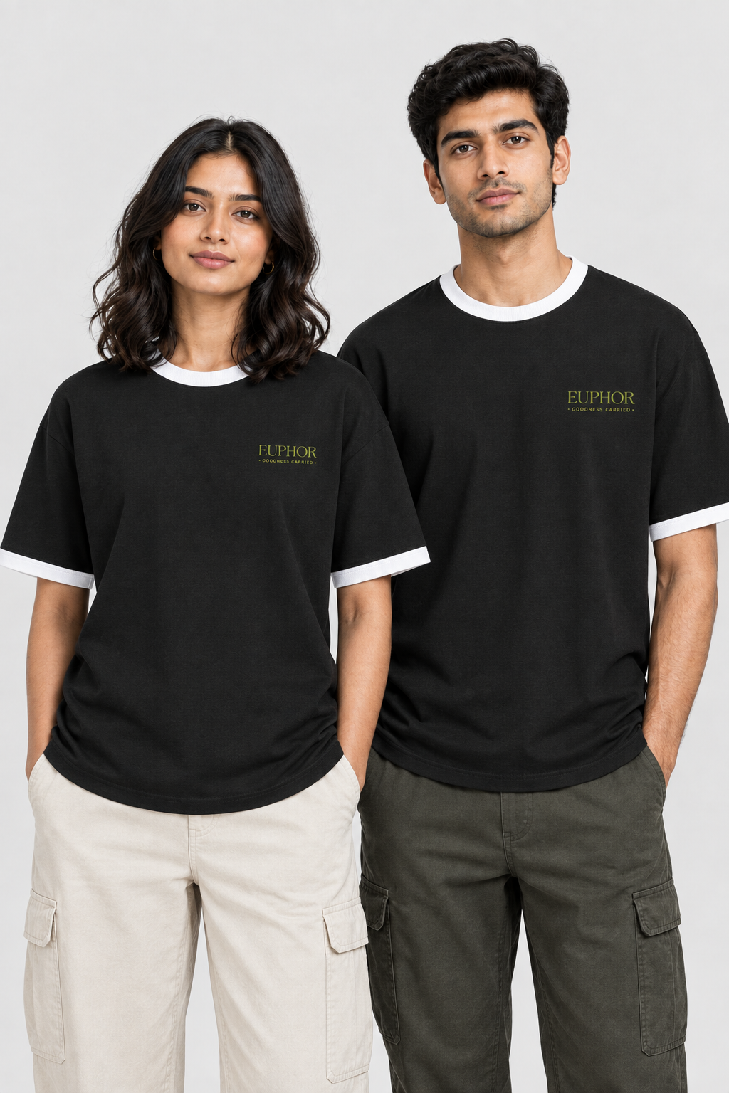 Unisex Ringer T-Shirt – Stickerei: Signature