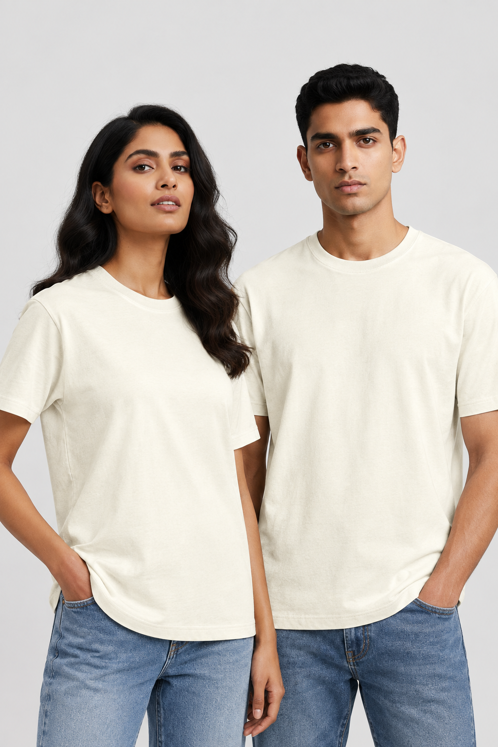 Unisex Klassisches Rundhals-T-Shirt - Unifarben