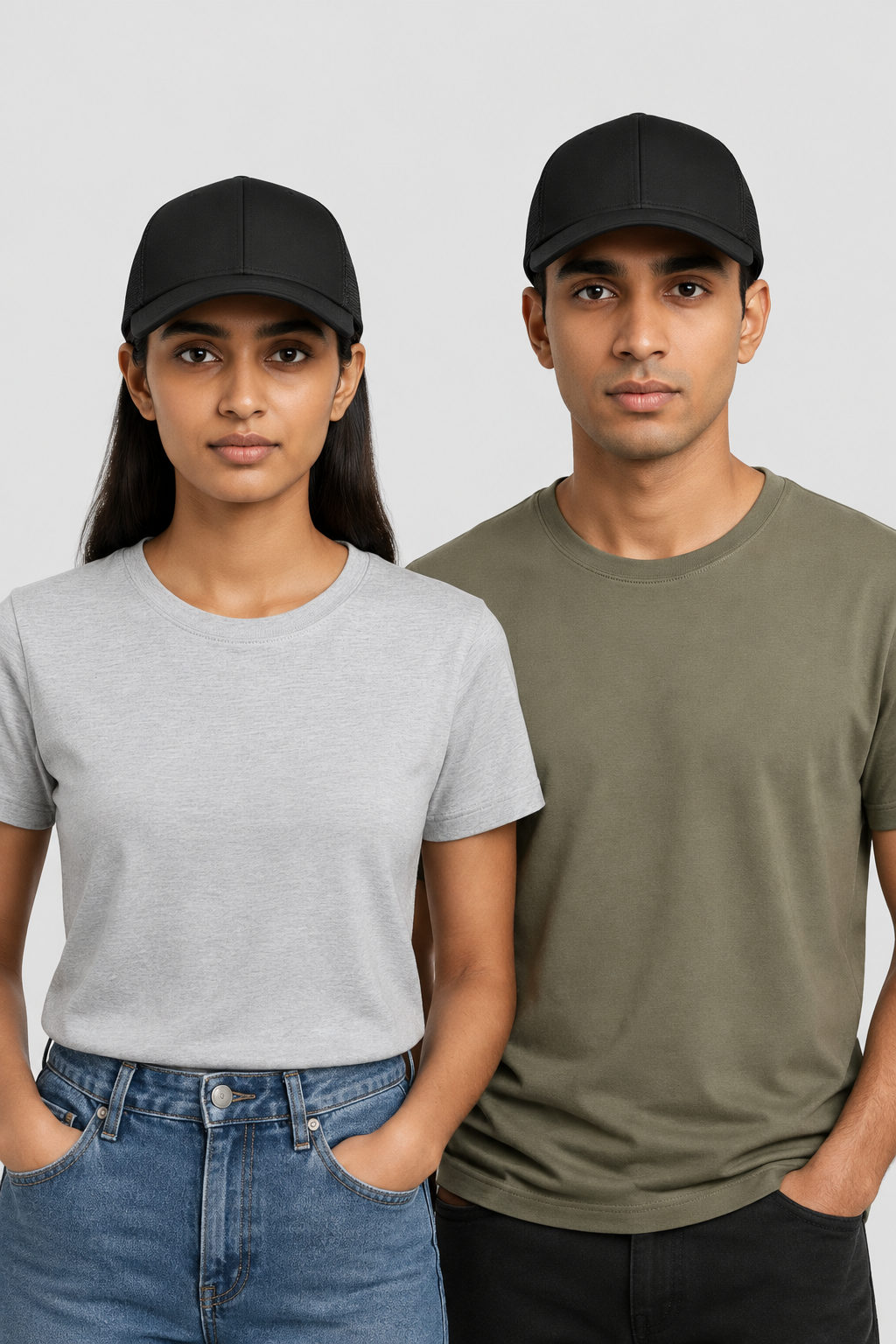Adjustable Snapback Trucker Cap – Mesh Back & Curved Brim