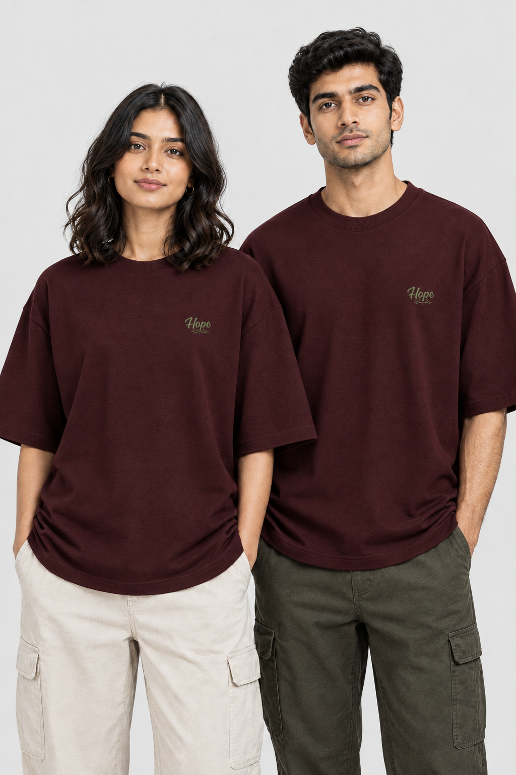 Unisex Oversized Classic T-Shirt – Stickerei: Hope