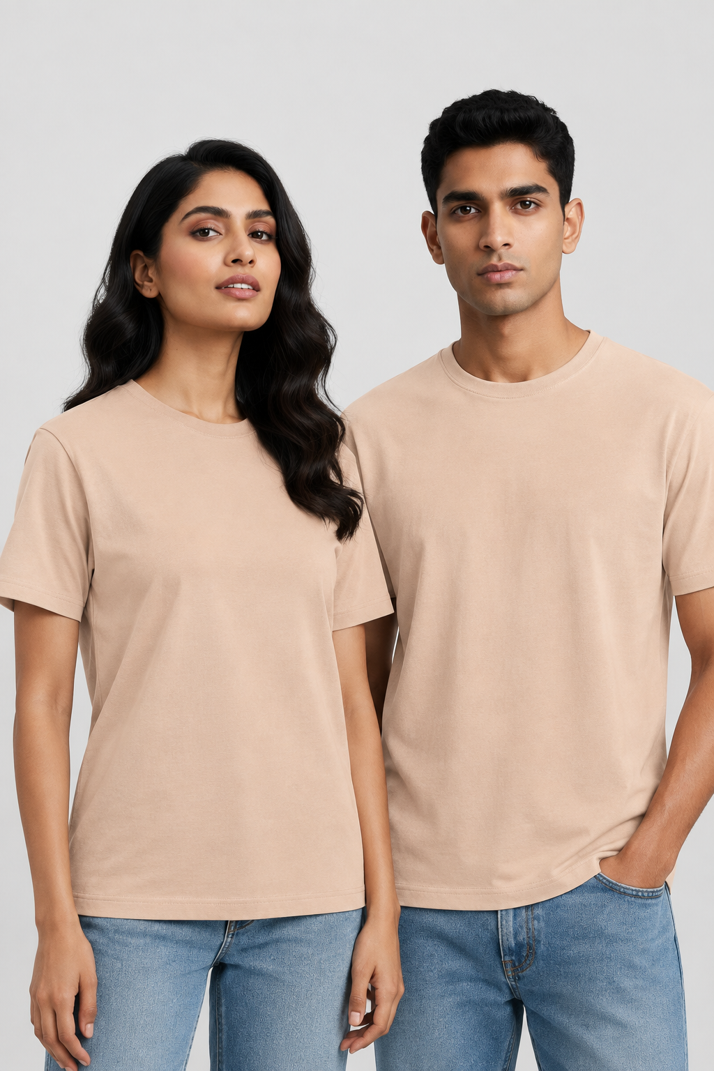 Unisex Klassisches Rundhals-T-Shirt - Unifarben