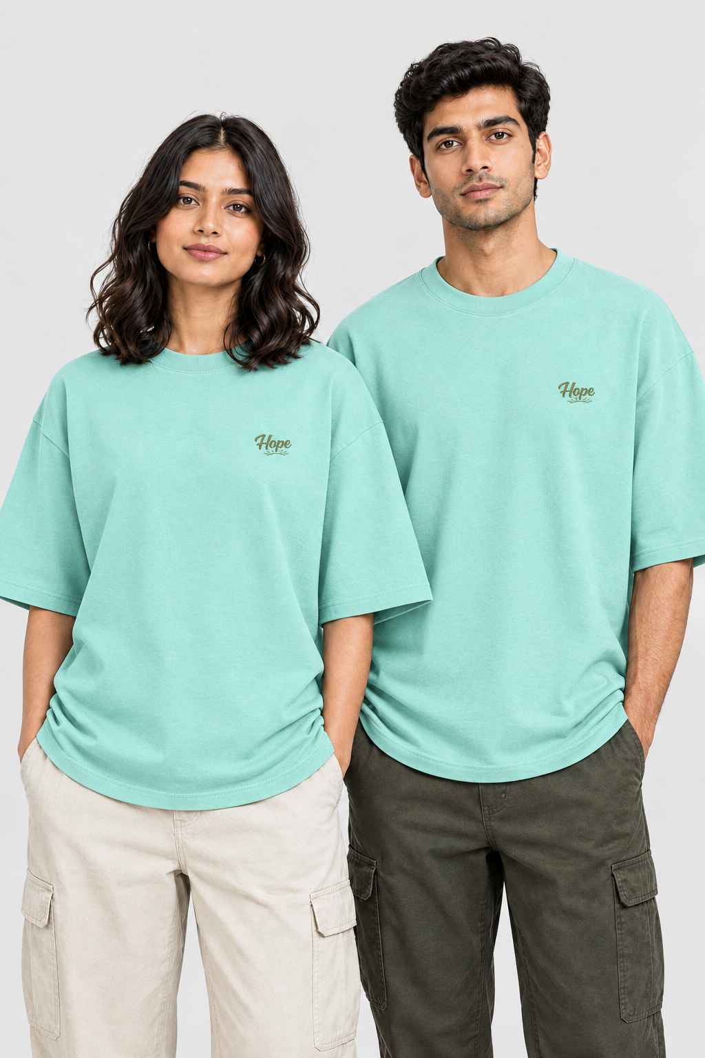 Unisex Oversized Classic T-Shirt – Stickerei: Hope