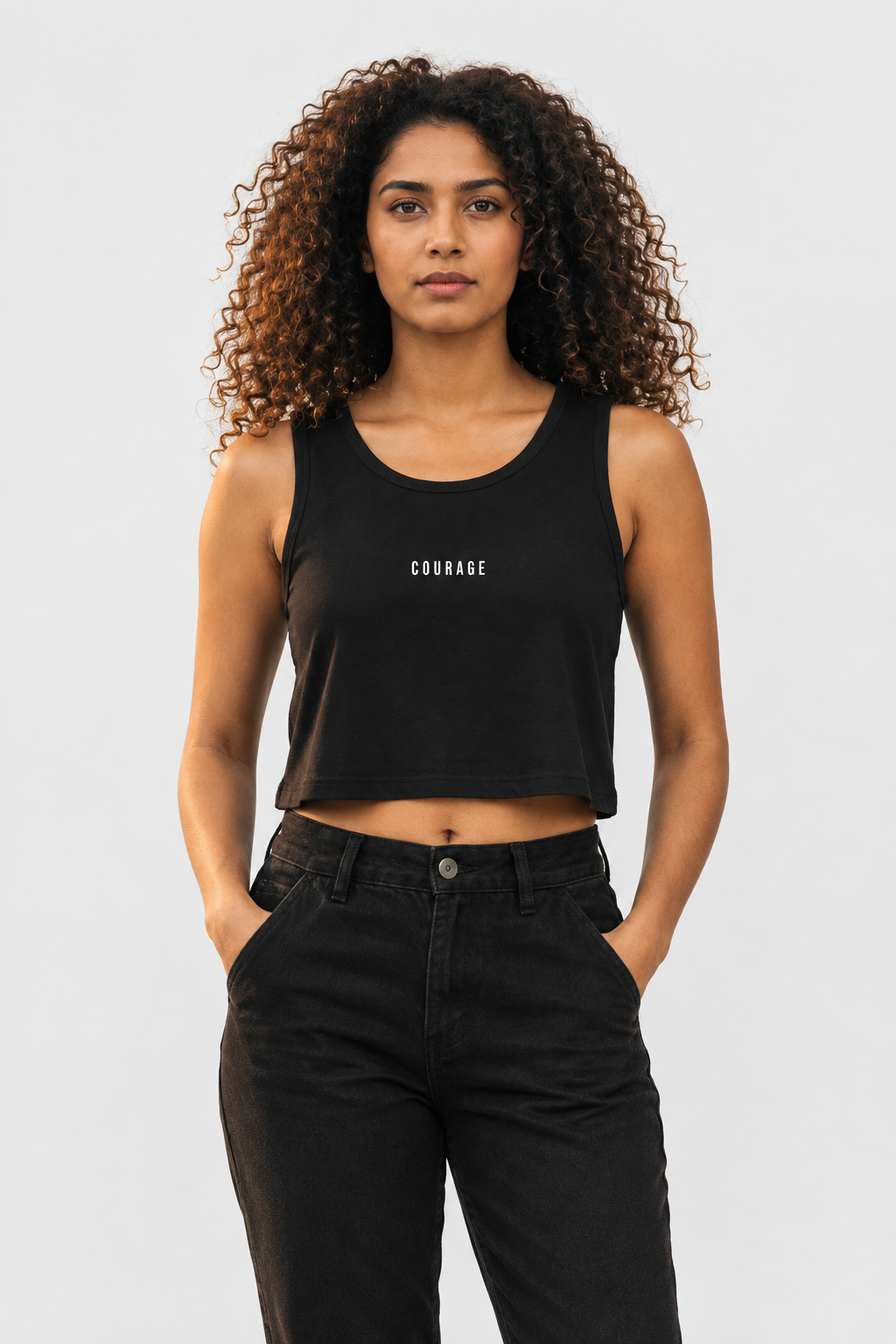 Crop-Tanktop – COURAGE