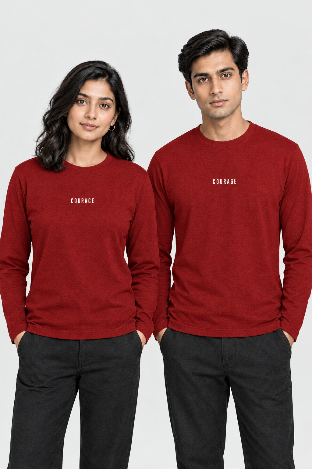 Herren Langarm-T-Shirt - COURAGE