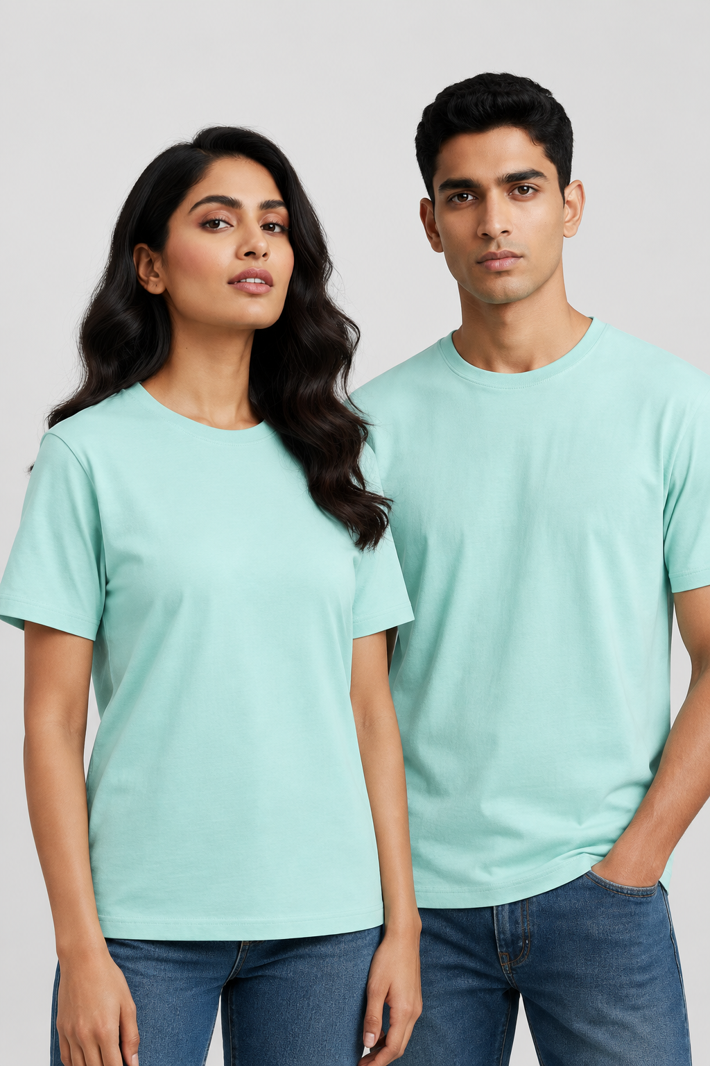 Unisex Klassisches Rundhals-T-Shirt - Unifarben