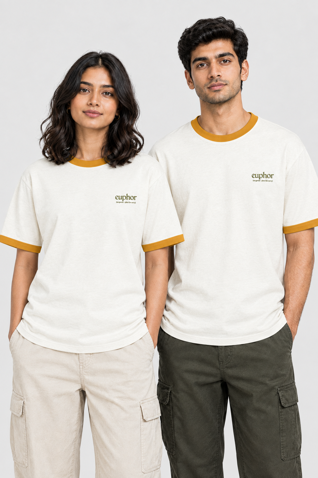 Unisex Ringer T-Shirt – Stickerei: Signatur