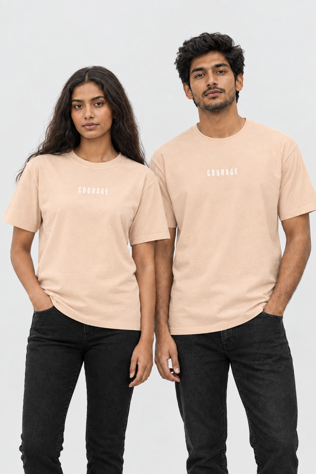 Unisex Classic Rundhals T-Shirt – COURAGE