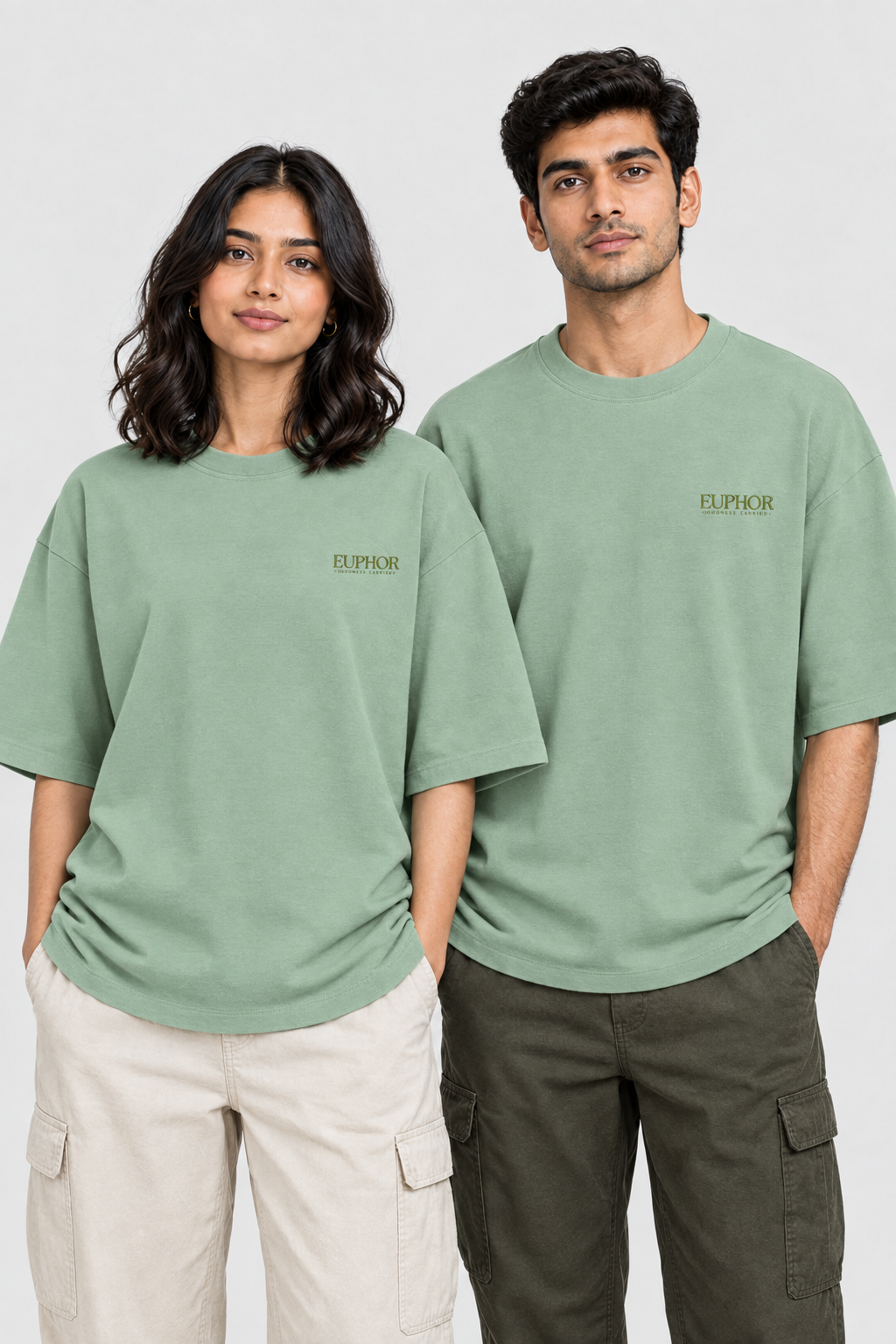 Unisex Frottee Oversized T-Shirt – Stickerei: Signature