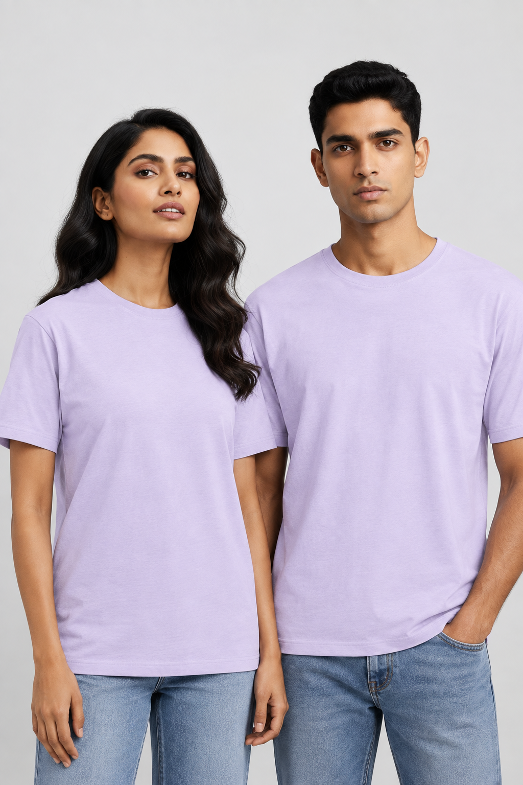 Unisex Klassisches Rundhals-T-Shirt - Unifarben
