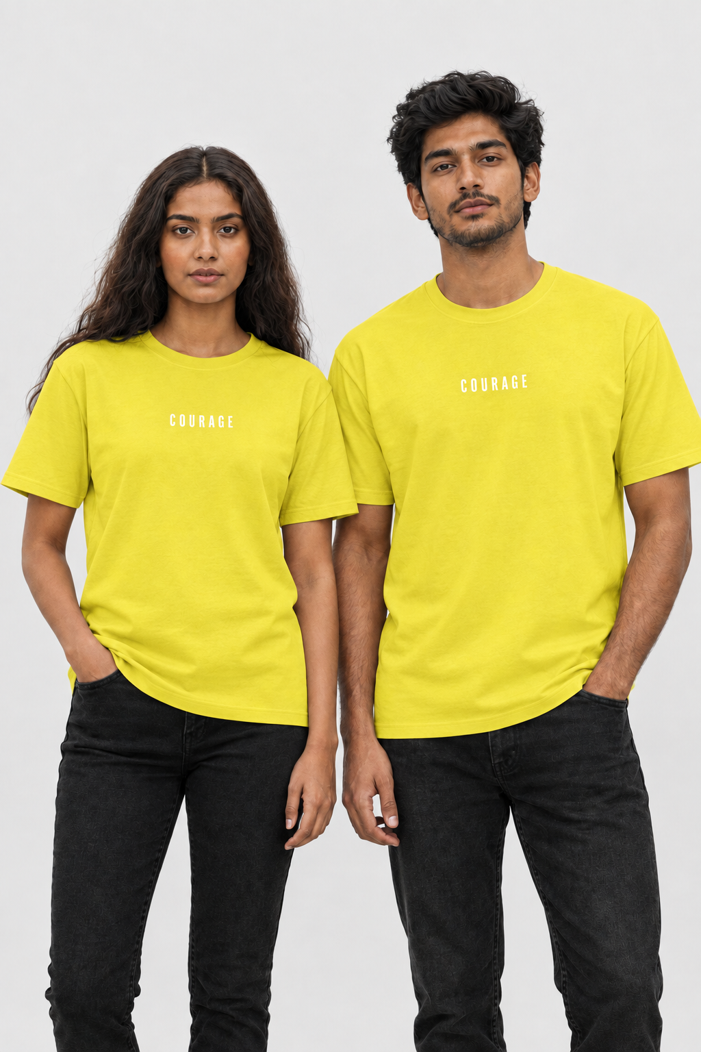 Unisex Classic Rundhals T-Shirt – COURAGE