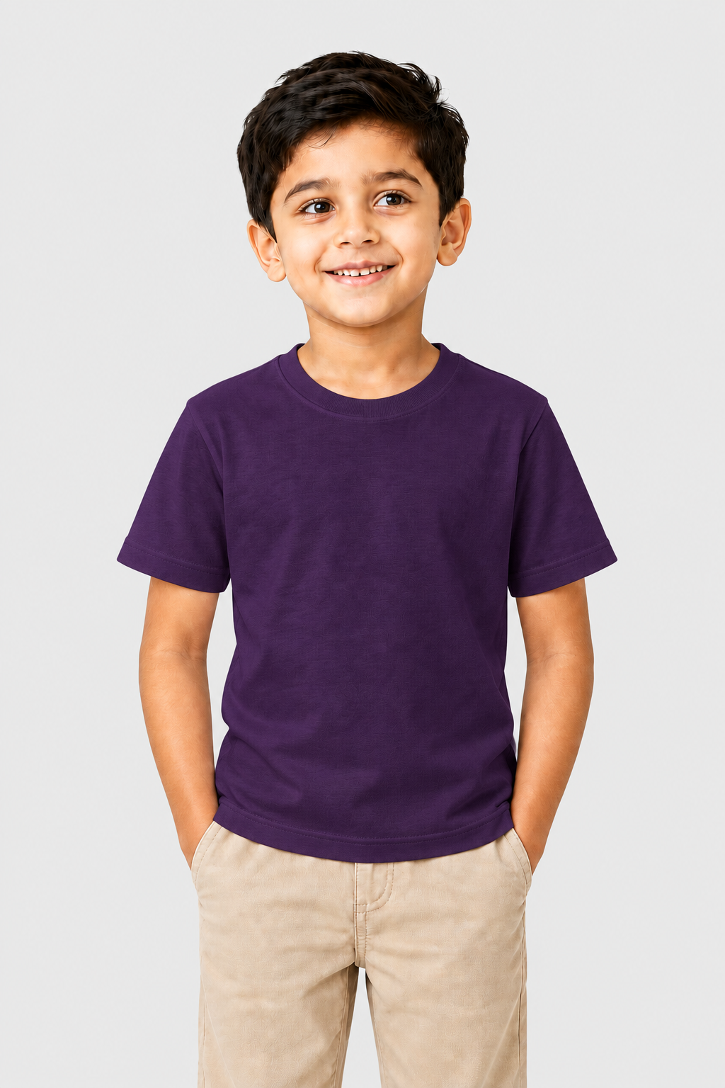 Boy's Crew Neck T-Shirt (7-11)Yrs - Personalized