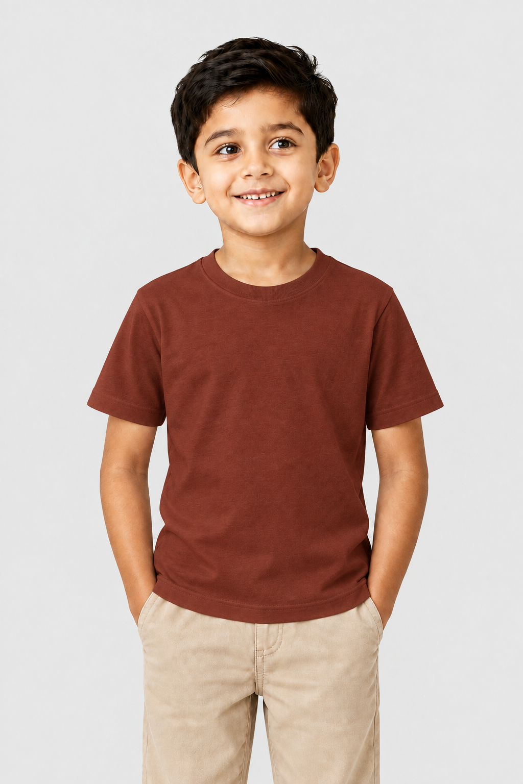 Boy's Crew Neck T-Shirt (7-11)Yrs - Personalized